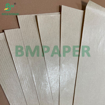 38gsm 40gsm MG Kraft Ribbed Paper Brown In Roll for Gift Bags and Carrier Bags