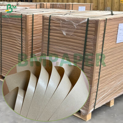 38gsm 40gsm MG Kraft Ribbed Paper Brown In Roll for Gift Bags and Carrier Bags