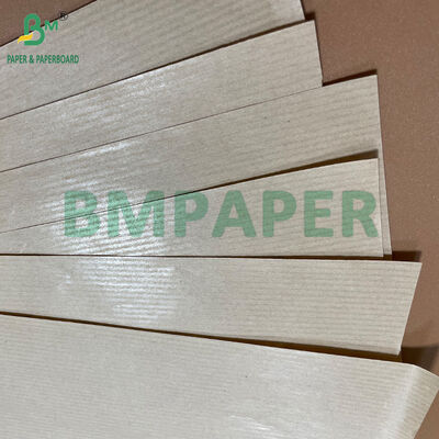 উচ্চ স্থায়িত্ব 40GSM 60GSM প্রাকৃতিক বাদামী মেশিন গ্লাসড রিবেড ক্রাফ্ট পেপার