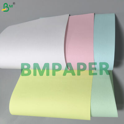 কার্বনহীন লেজার কাগজ 80gsm ব্যবসায়িক ফর্ম জন্য সামনে পিছনে লেপযুক্ত