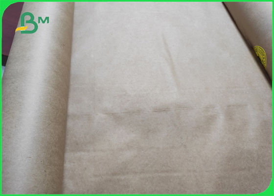 1.4m X 300m Kraft মোড়ানো কাগজ 80gsm প্যাক কাগজ বাদামী রঙের রোলস