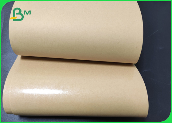 60gsm 80gsm PE প্রলিপ্ত ক্রাফট ব্রাউন 780mm রুটি প্যাকেজিং ব্যাগ কাগজ