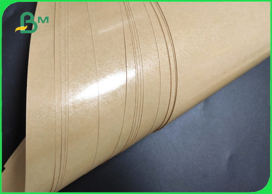 60gsm 80gsm PE প্রলিপ্ত ক্রাফট ব্রাউন 780mm রুটি প্যাকেজিং ব্যাগ কাগজ