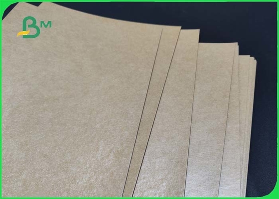 খাদ্য ট্রের জন্য 270gsm + 15g PE প্রলিপ্ত বাদামী ক্রাফট পেপার 950mm জল প্রতিরোধী