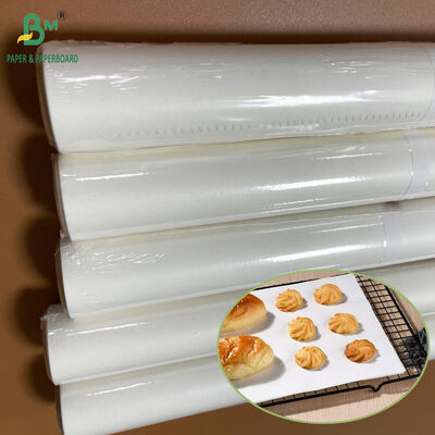 খাদ্য বেকিংয়ের জন্য 38gsm 40gsm তাপ প্রতিরোধী সাদা পারগামেন্ট কাগজ