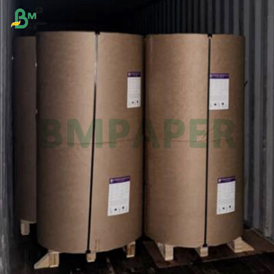 কাগজের ব্যাগ তৈরির জন্য 100% ভার্জিন উড পাল্প 75gsm 80gsm 85gsm ব্রাউন ক্রাফট লাইনার পেপার